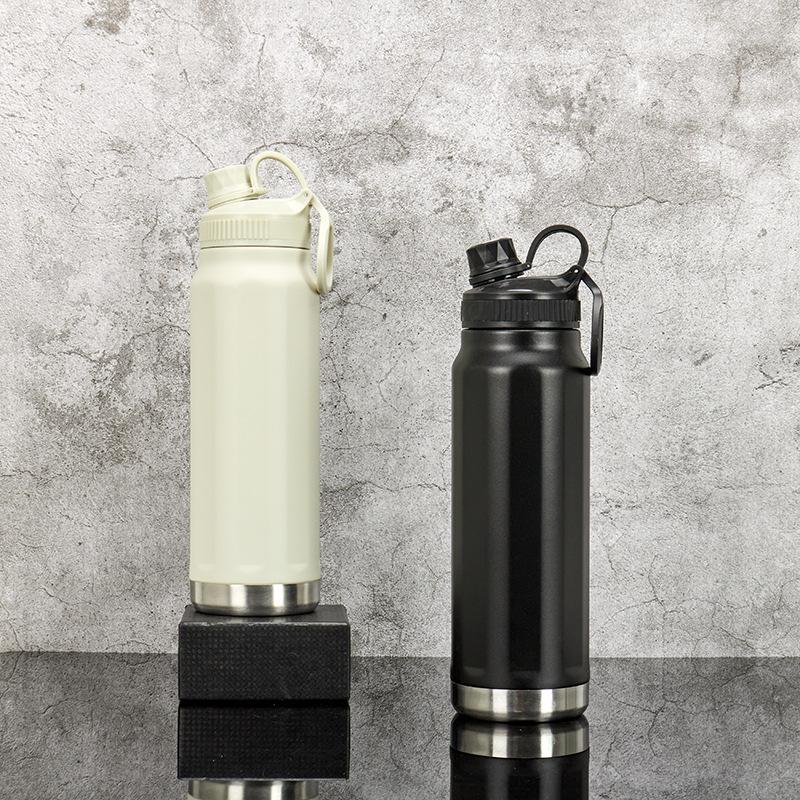 Oală spațială din oțel inoxidabil 304, vacuum portabil, capac portabil, oală pentru alpinism, bicicletă în aer liber, ceainic sport