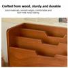 Rustic File Sorting Box Wooden Grocery Organizer Multi-functional Mail Organizer  Office Use