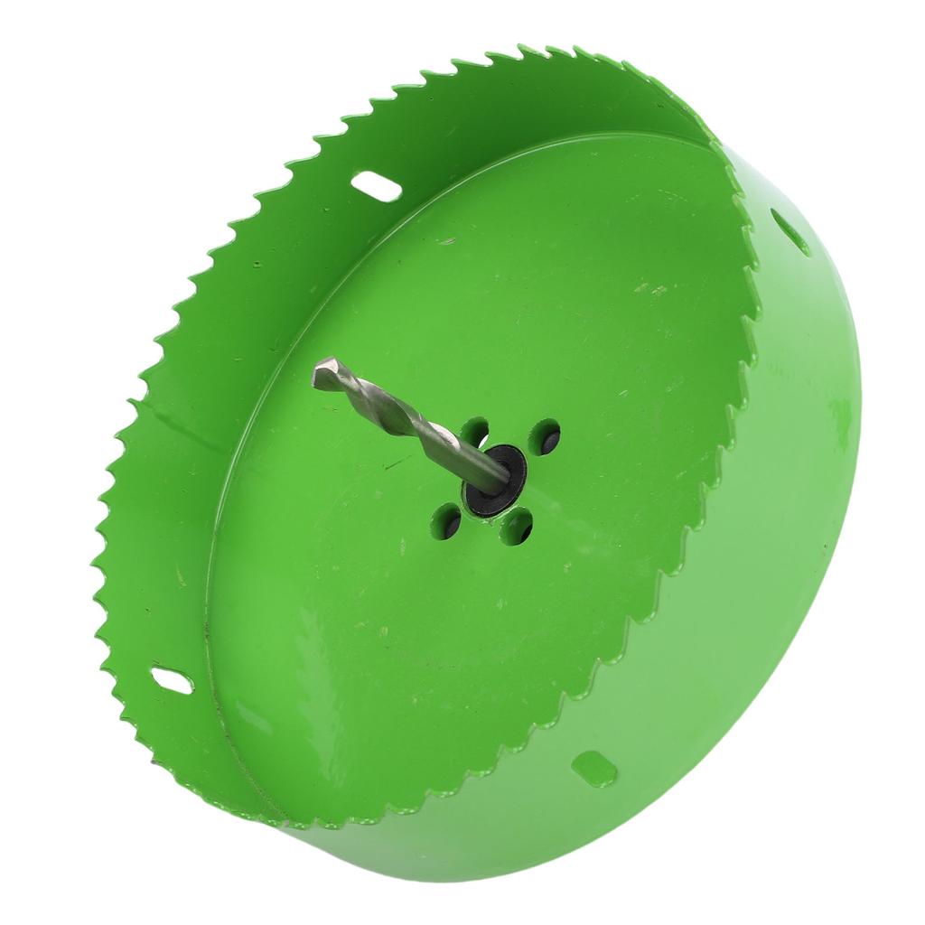 Recessed Light Hole Saw 6 Inch Bi Metal Hole Cutter with Dust Bowl for Wood Plywood Plastic Gypsum Board