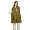Winter imitation cashmere thickened warm scarf women's wear dual-purpose versatile skin-friendly and comfortable widened plaid fringed scarf