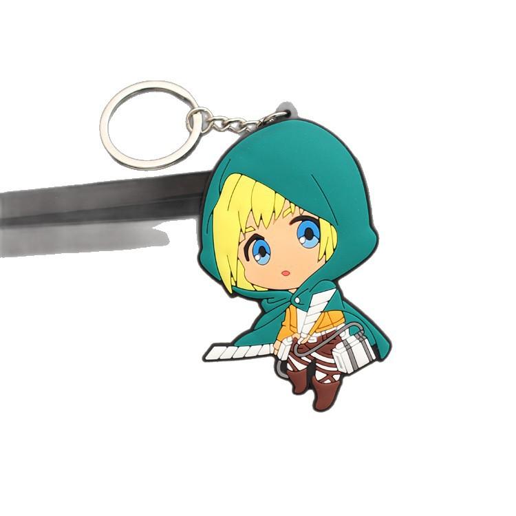 Attack on Titan Flügel der Freiheit Schlüsselanhänger, Levi Mikasa Eren Schultasche Kleiner Anhänger