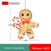 Gingerbread Man Christmas Ornaments & Photography Props for Tree & Window Decor, Children's Gifts