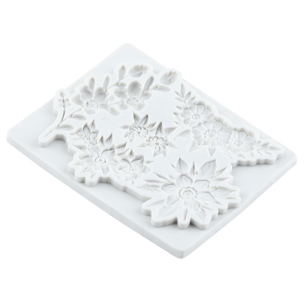 Blumen Silikonform Blatt Fondantformen Kuchen Dekorationswerkzeuge Cupcake Topper Süßigkeiten Zuckerhandwerk Gummipaste Polymer Clay