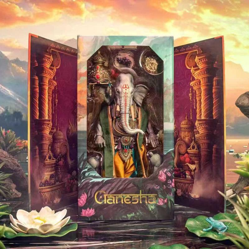 

Four Horsemen Studios Ganesha Limited Ver Action Figure Replaceable clothes Elephant God Animal Trendy Toy Anime Collectibles