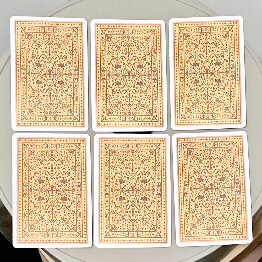 Sibilla Indovina Oracle Cards 10.5*6cm, Vintage 52-Card Divination Deck - Multilingual Victorian Style