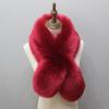 Women Winter Thick Faux Fur Scarf Warm Multi Use Neck Warmer Shawl Collar Wrap for Ladies