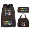 New Dandy's world game merchandise personalized printing primary and secondary school schoolbag three-piece set