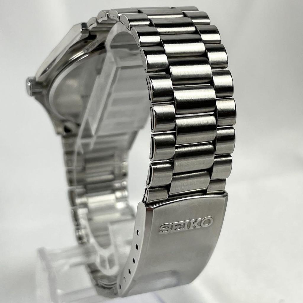 [USED] Working/Battery: Seiko Chronos Day Date Quartz Watch with Genuine Strap