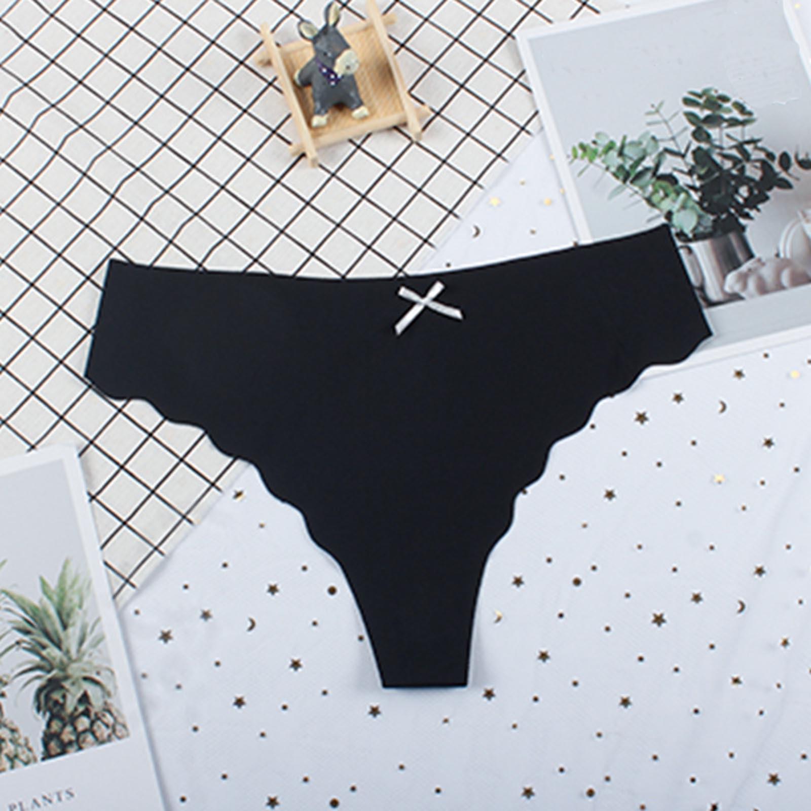 

Женские сексуальные трусы, бесшовные трусики, дышащее мягкое эластичное нижнее белье XL чёрный