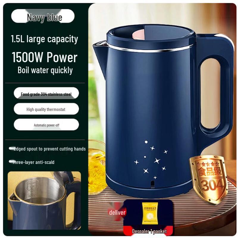Langxi 304 Stainless Steel Electric Kettle Set
