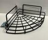 1-Level Corner Bathroom Shelf, Black, 1 Pc