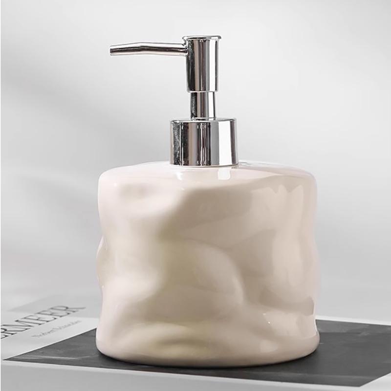 Large Capacity Ceramic Lotion Bottle 600ML High Value Hotel Hand Sanitizer Soap Dispenser Bathroom Shower Gel Shampoo Bottle New