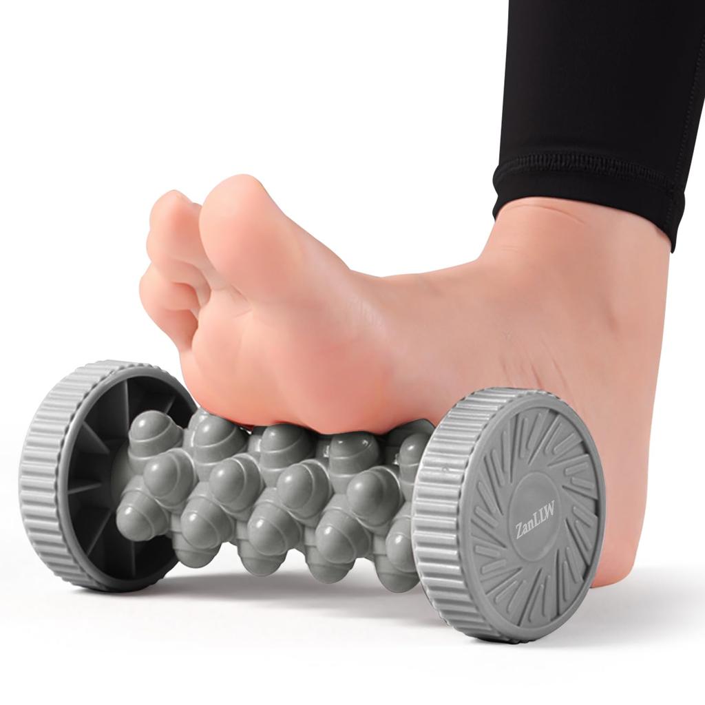 Foot Roller for Plantar Fasciitis Relief, Manual Deep Tissue Foot Massager for Circulation and Pain Relief, Reflexology Trigger