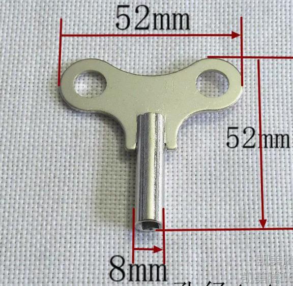 

Steel Clock Winding Key for Antique Grandfather Floor Clocks 52mm by 52mm Size with 8mm Shaft Diameter Suitable for Mechanical Clocks One Size