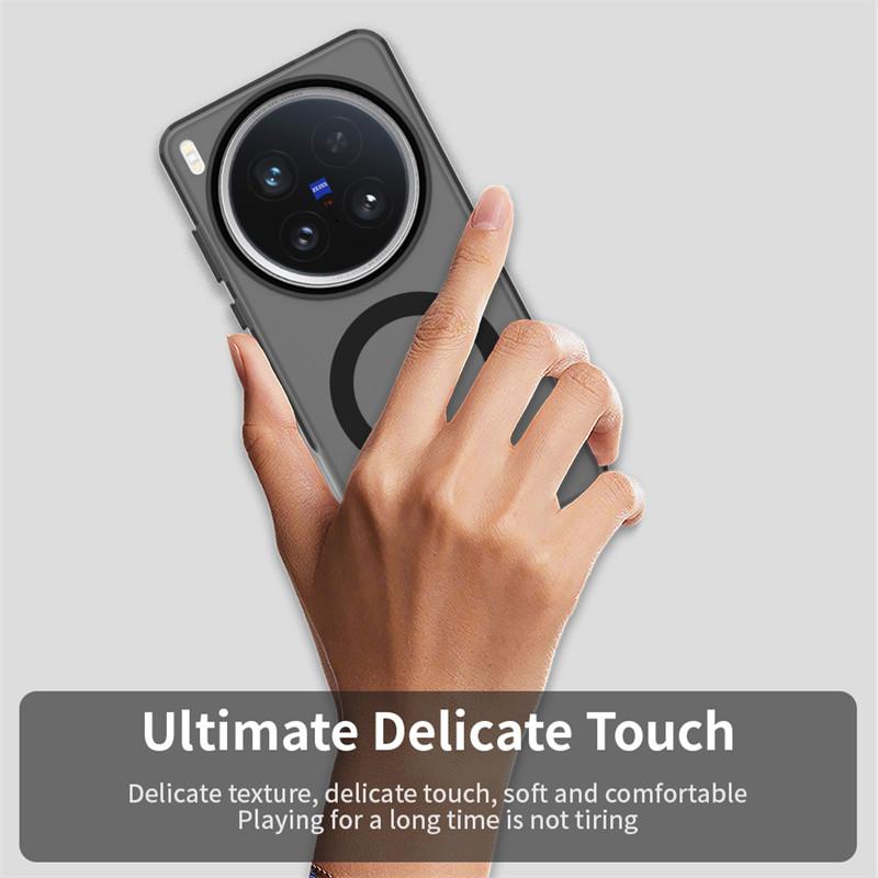 Magnetic For vivo X200 Ultra Case Magsafe Wireless Charging Cover vivo X200 Ultra X200s X200 Pro mini Matte PC Protective Cases