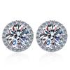 5-11mm Classic Round Cut Moissanite Stud Earrings S925 Sterling Silver Hypoallergenic Fine Jewelry For Daily Wear