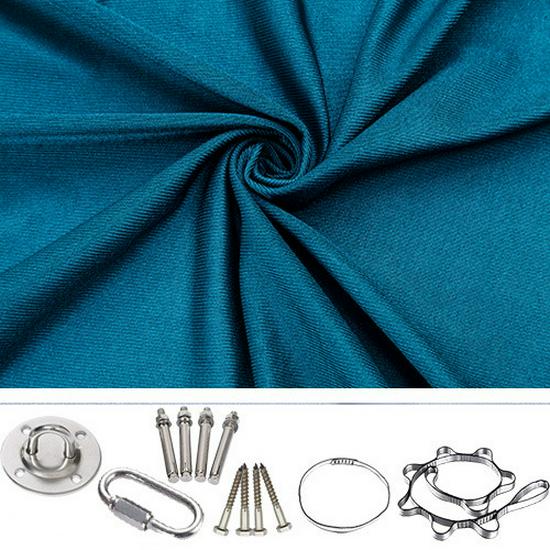 Elastic Sensory Swing: Indoor Hammock for Kids & Adults with Fixed Link Ring, Double Layer.