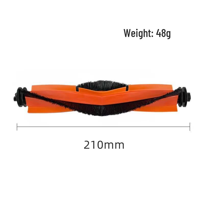 Main Brush for Xiaomi Dreame X10+/20/30, S10+/30/40, W10S Robot Vacuum - Rubber Bristle Roller Accessory