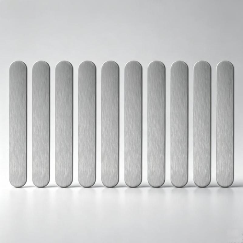 Self Adhesive Magnetic Metal Strips 10Pcs Non Scratch for Car Parking Sign Phone Mount Furniture Accessories