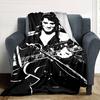 Elvis Presley Customize Text Blanket Cozy Personalized Blanket Comfortable Perfect for Bed Living Room Office Picnics All-Season Use