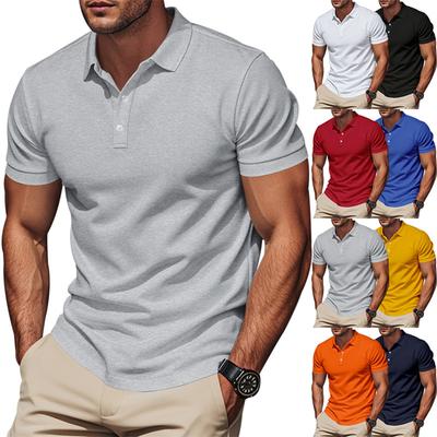 Men's Summer Leisure Culture Breathable Short Sleeved Shirt Top