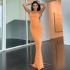 Summer Lace Up Backless Sexy Dress Women New Fashion Sleeveless Slim Fit Party Club Dress Female Solid High Waist Casual Dresses 24537