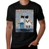 Cats First Date Tshirt Outdoor Work Short Sleeve Top