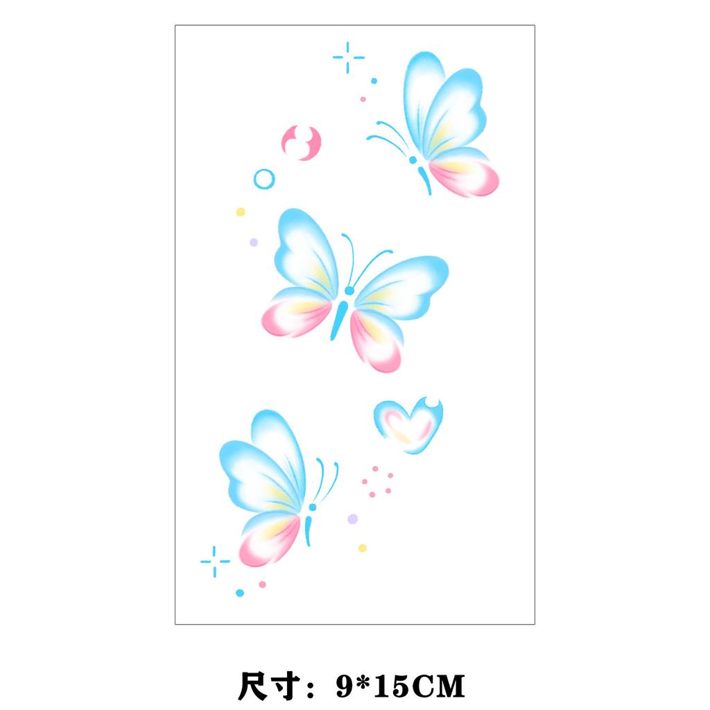 Dopamine Color Butterfly Animal Love Star Fireworks Small Picture Finger Tattoo Sticker