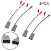 4pcs Car Speaker Connector Wire Harness Adapter Fit For For CRV 1997-2011