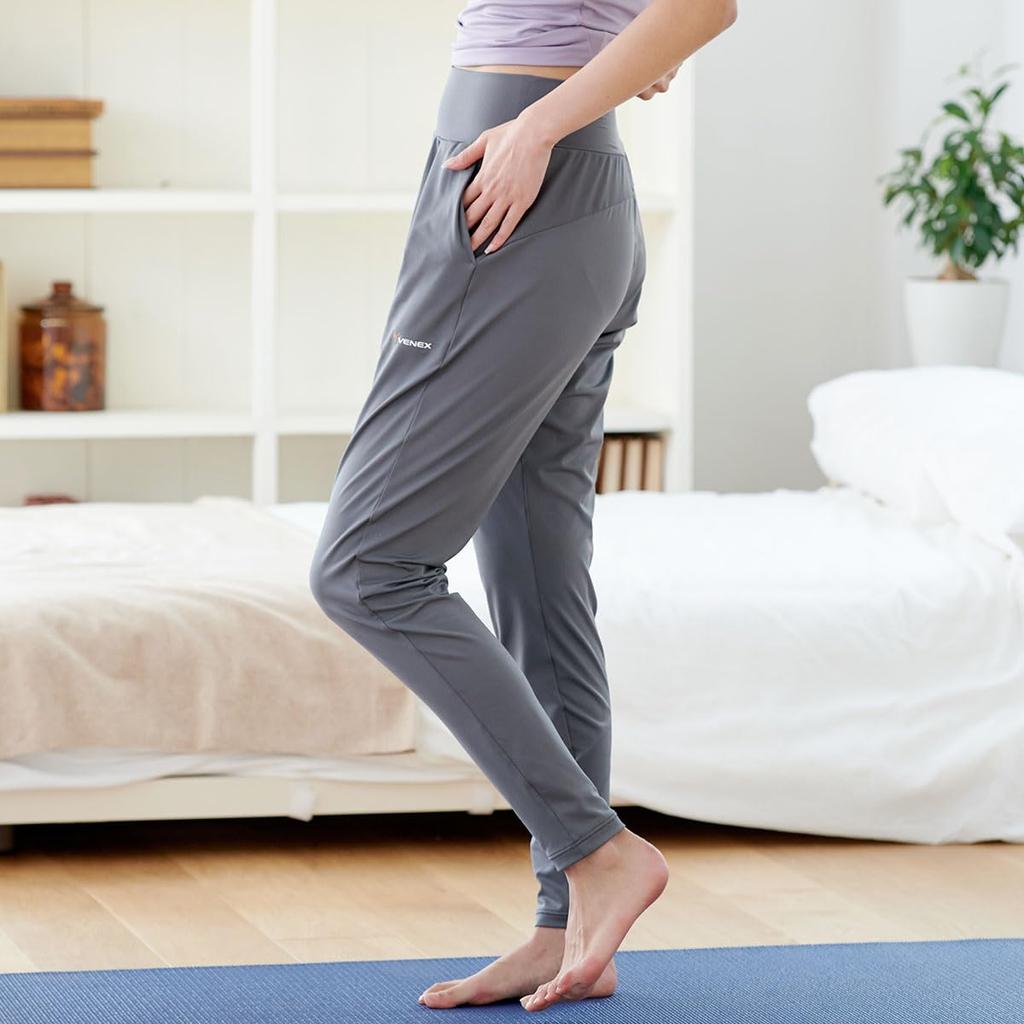 Venex Recovery Recovery Yoga Long Tapered Size 8102 Wear, Wear, Pants, Women's, Charcoal, M,