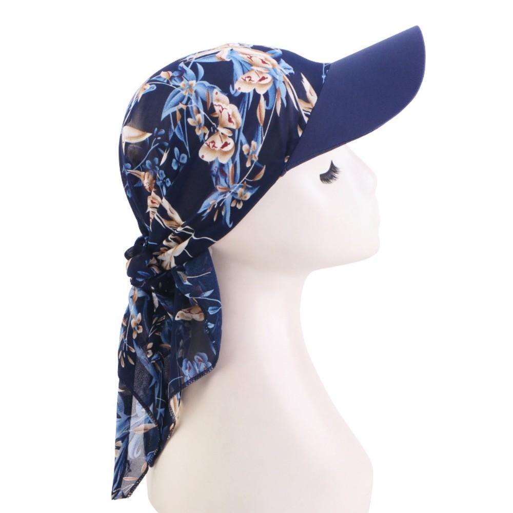 Pre-Tie Headscarf Chemo Headwear Sun Protection Chemo Cap Chiffon Baseball Cap Available All Year