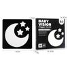 Black & White Visual Stimulation Cards for 0-36 Months: Baby Educational Flashcards for Early Development & Cognitive Training.