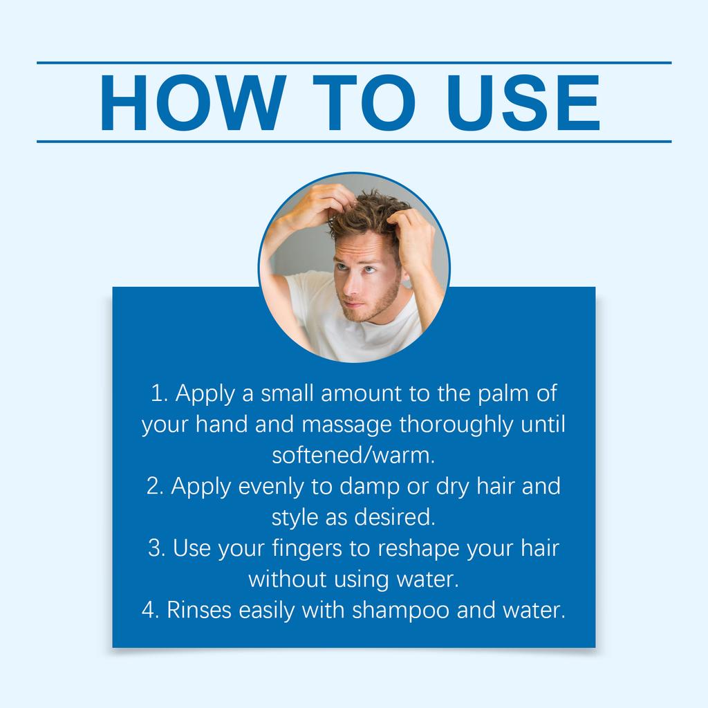 Hair Styling Cream Is Sweat Resistant, Long-lasting, Versatile, Easy To Clean, Quick To , And Easy