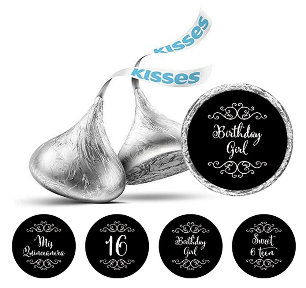 Darling Souvenir 16 Birthday Quinceanera Stickers 190 Pcs Chocolate Candy Labels
