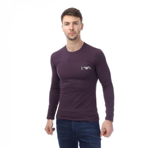 Emporio Armani Mens Mock Neck Fitted Lounge Top