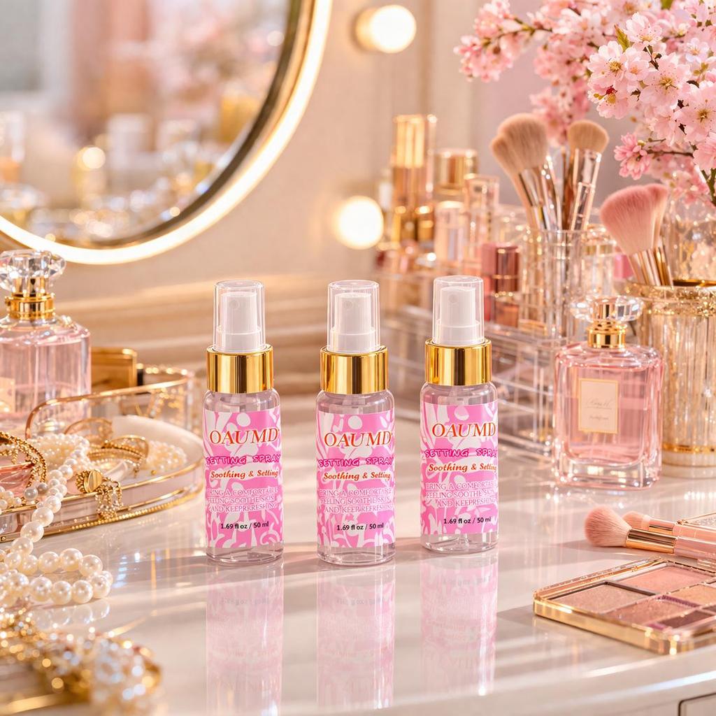 Long-Lasting Hydrating Makeup Setting Spray for Women - No Smudge, Portable