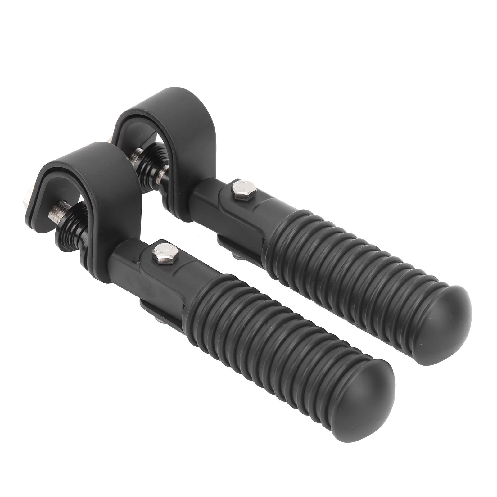 

Pair of Motorcycle Foot Pegs Clamp Footrest Mount for 1in Engine Crash Bar Guard чорний
