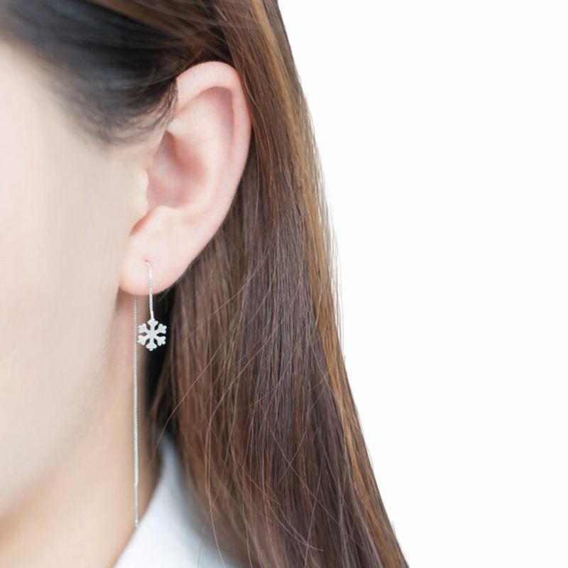 Nouvelle! Boucles d'oreilles longues à pampilles en argent pour femmes, Style coréen, simples, polyvalentes, élégantes, accessoires de bijoux