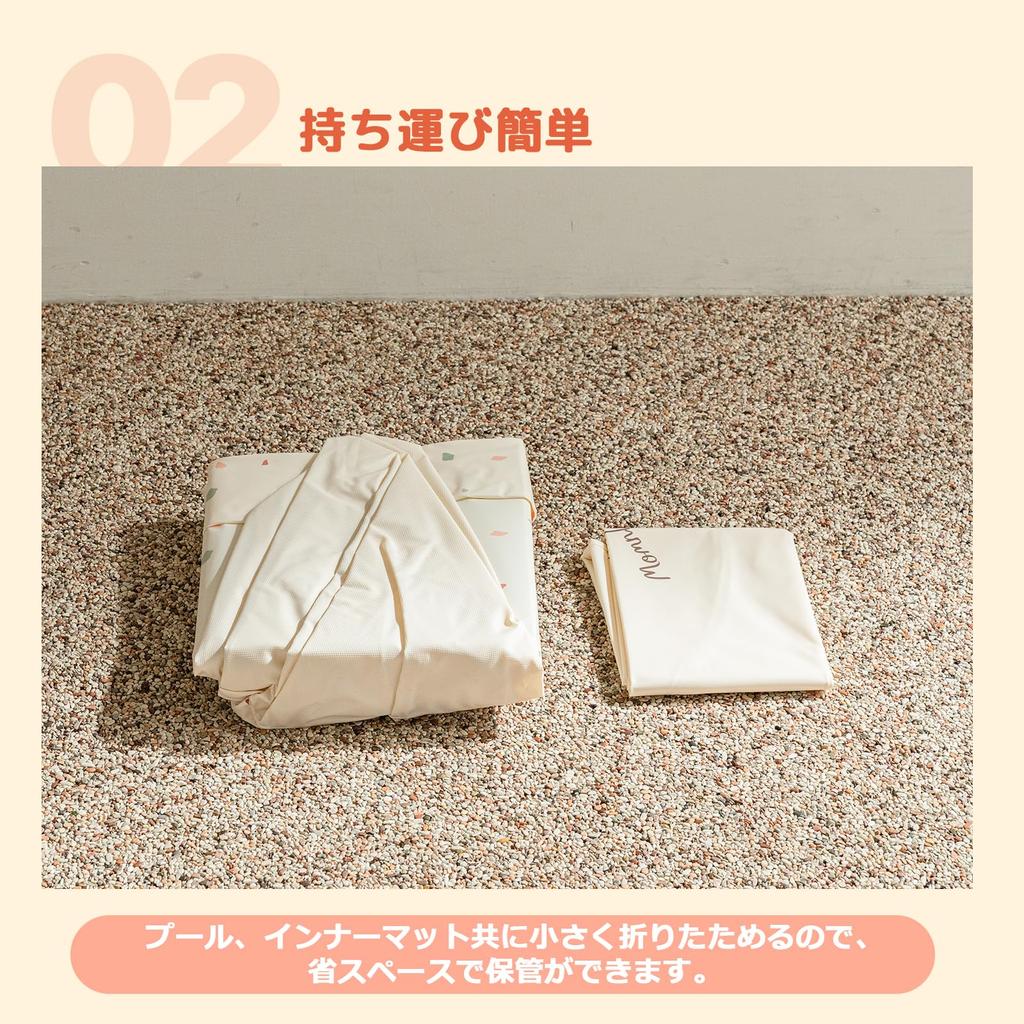 Momnlittle Vinyl Pool Ball Pool Foldable Kids Pool Water Play Sand Play Size (L (Diameter 120cm))