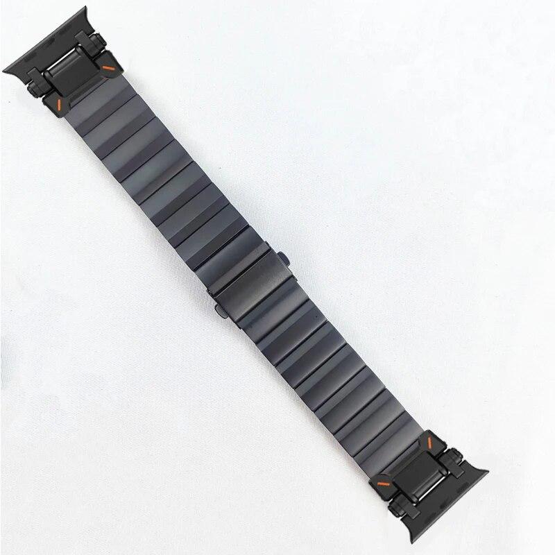 Titanium Band for Apple Watch Ultra 49mm Series 9 45mm 44 42mm Sports Bracelet Correa for Iwatch 9 8 7 Se 6 5 4 3 Ultra 2 Strap