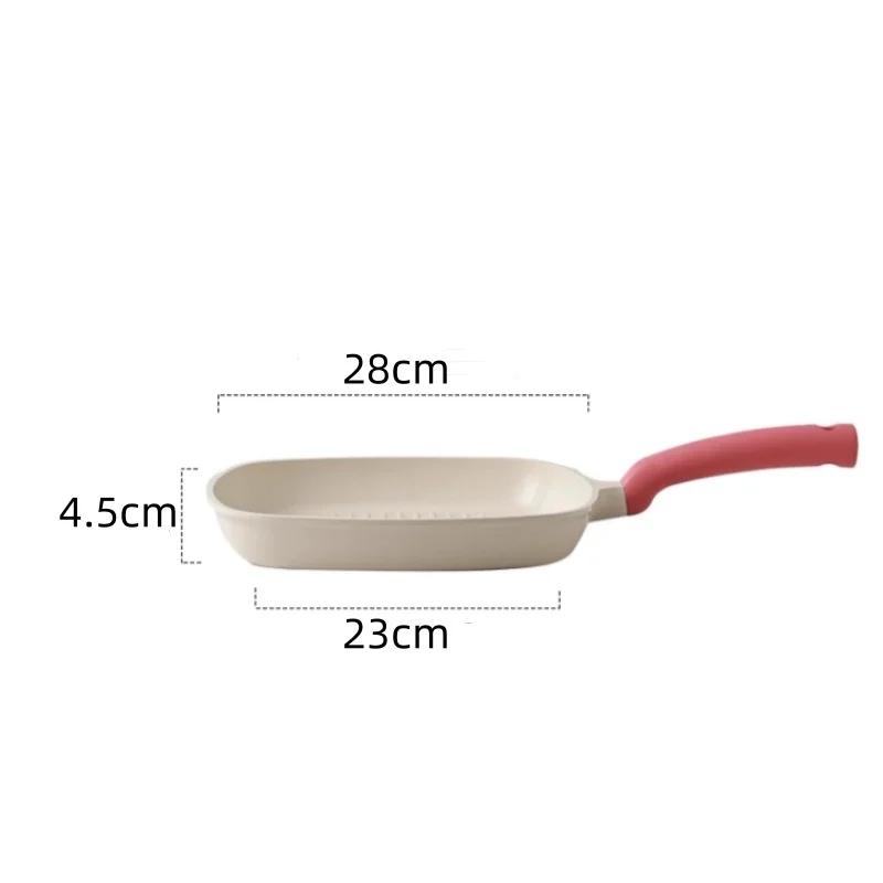 DONNOR Frying Pan Steak Omelet Pan Fried Meat Fish Breakfast Ceramic pot Anti Scald Handle Non-stick Pan For Induction Gas Stove