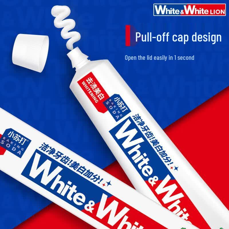 Lion White&White Grapefruit Baking Soda Whitening Toothpaste