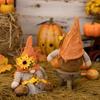 Straw Hat Harvest Gnome Doll Maple Leaf Design Thanksgiving Decor Gnome Ornament  Harvest Season