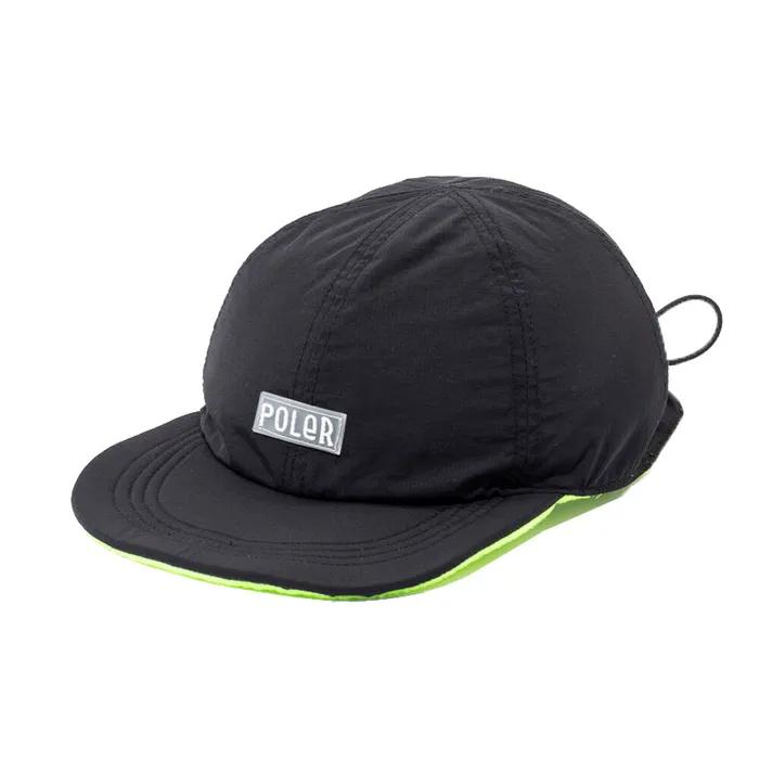 Reversible Fleece Cap BLACK YELLOW
