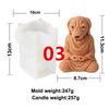 Yoga Animal Silicone Mold 3D Pug Prayer Meditating Rabbit Mould Praying Turtle DIY Mold Scented Candle Pet Plaster Resin Mold