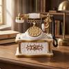 Telephone Musical Box Antique Style Vintage Ornament Ornate Rotary Phone Decor for Study,