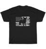 French Bulldog Distressed American Flag T-shirt
