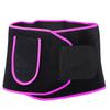 Waist Trainer Belt Women Elastic Sweating Waist Protective Fitness Body Shaping Belt (M)Rose Red
