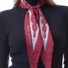 MAYA SAPANA Printed Silk Rhombus Scarf - Lava Falls