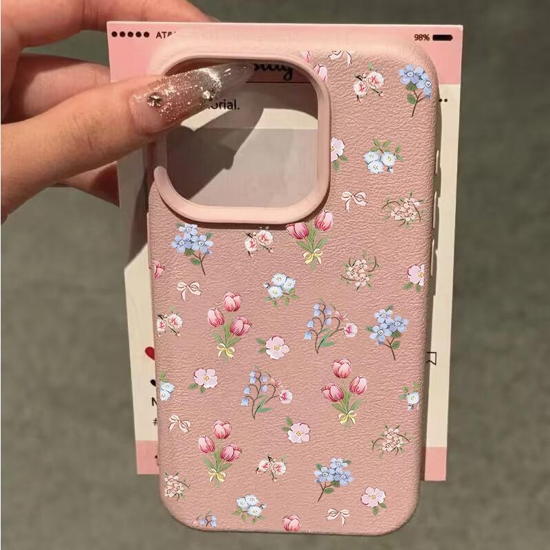 Cartoon Flower Phone Case For IPhone 11 Case IPhone 17 15 13 12 14 16 Pro Max Plus 17 16E Air Soft Silicone Shockproof Cove